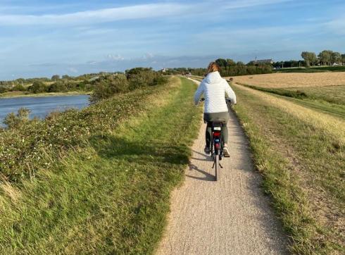 op de fiets